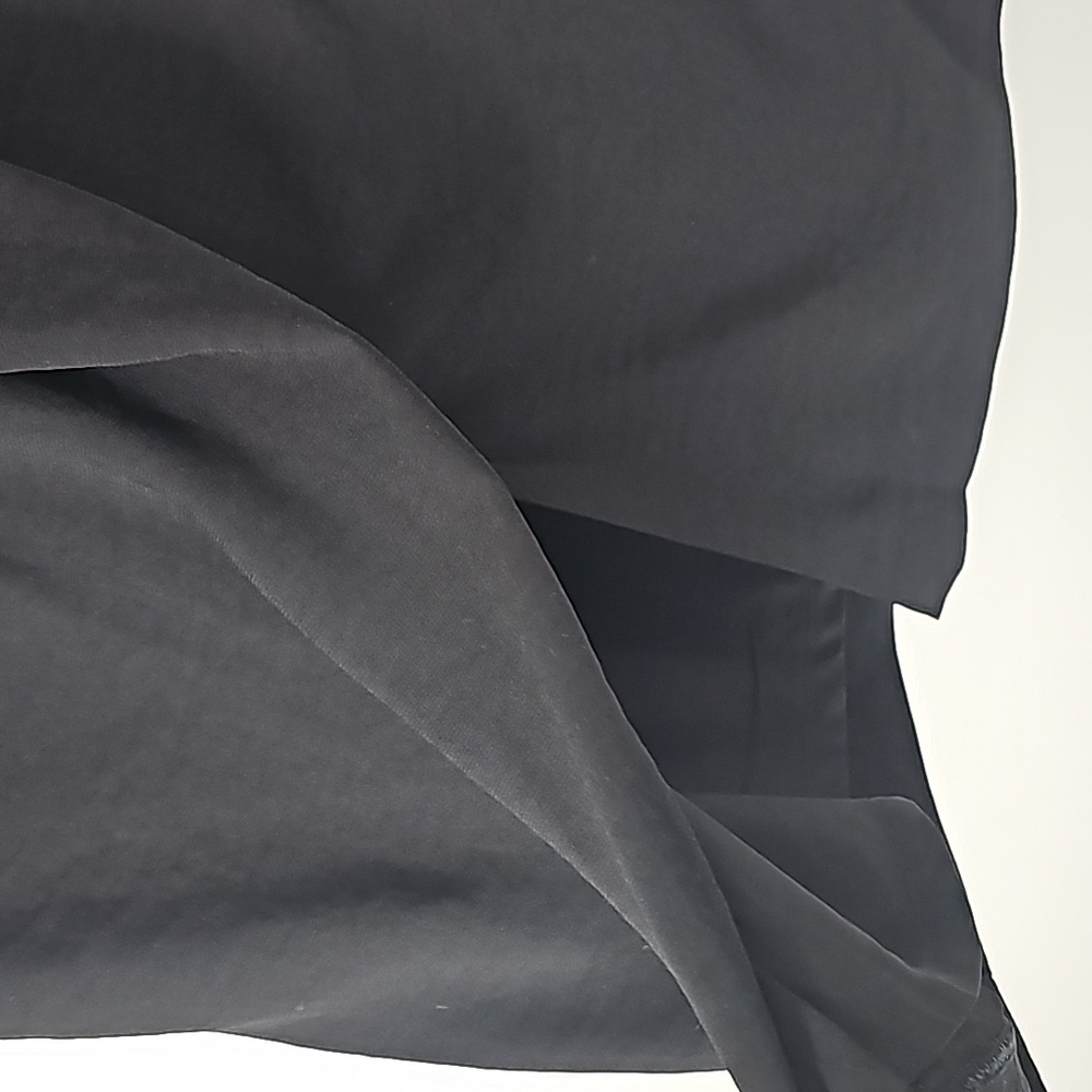 Express Sexy Crinkle Fabric Skirt with Front Pleat Detail & Slit Black - Picture 5 of 11